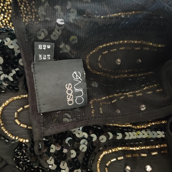 β¨π€ ASOS Curve Babydoll Sequin Dress β¨π€ - Picture 8 of 11
